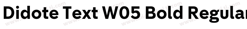 Didote Text W05 Bold Regular字体转换